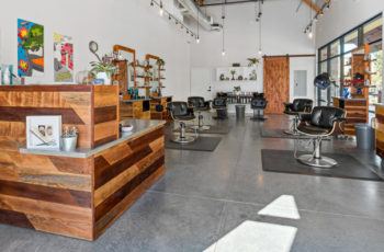 Petaluma Hair Company frontdesk construction