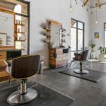 Petaluma Hair Company with Rustic Modern work station remodel