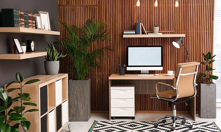 comfortable and attractive home office addition