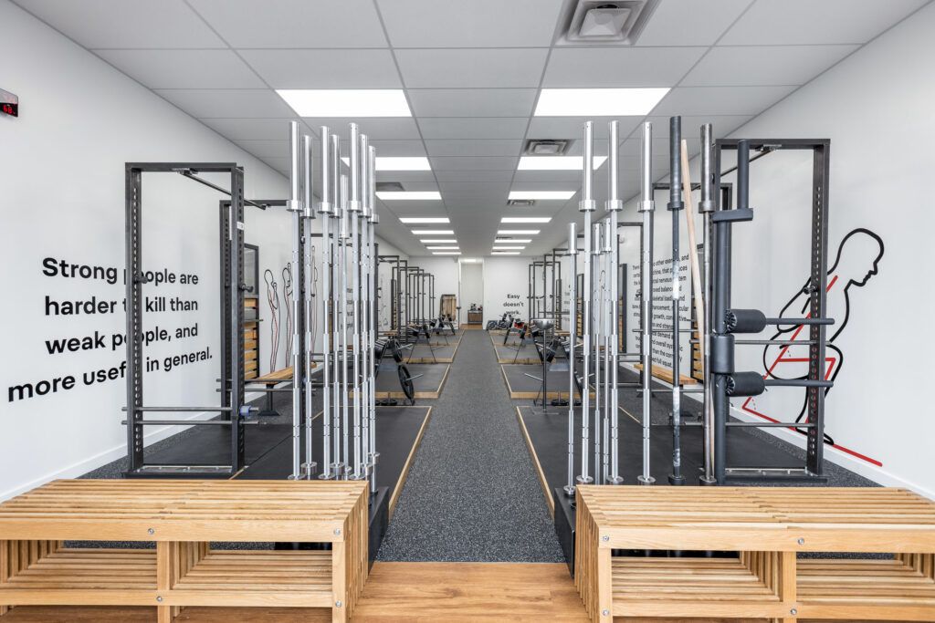 Starting Strength Columbus gym weightlift area in Dublin, OH