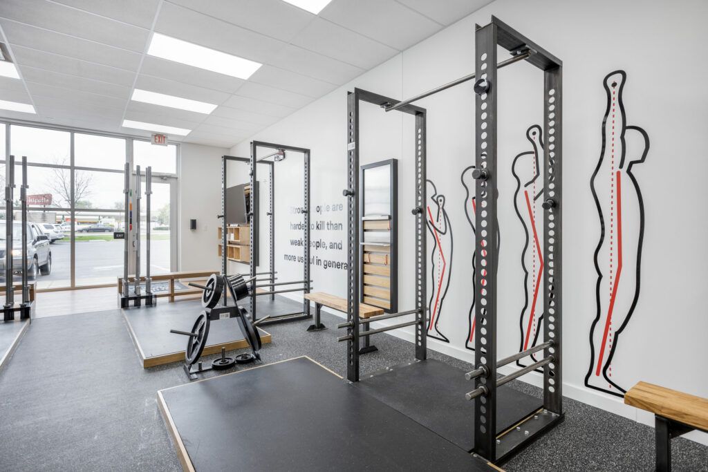 Starting Strength Columbus gym weightlift area in Dublin, OH