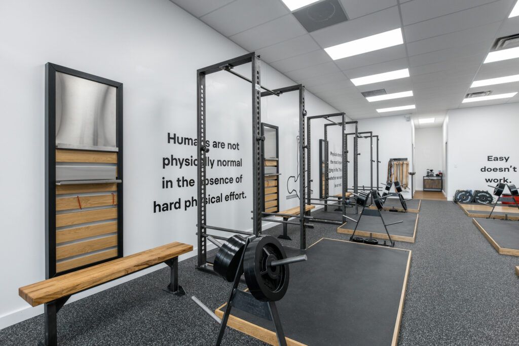 Starting Strength Columbus gym weightlift area in Dublin, OH