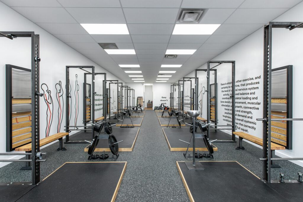 Starting Strength Columbus gym weightlift area in Dublin, OH