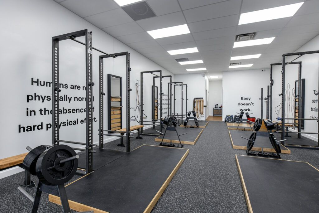 Starting Strength Columbus gym weightlift area in Dublin, OH