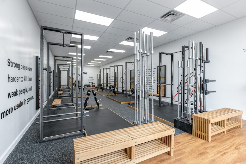 Starting Strength Columbus gym weightlift area in Dublin, OH