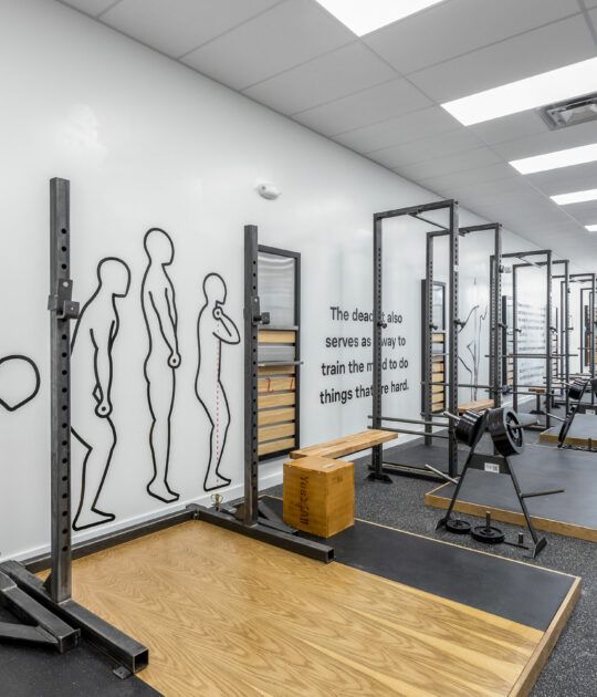 Starting Strength Columbus gym weightlift area in Dublin, OH